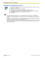 Предварительный просмотр 88 страницы Panasonic KX-TVA50 Installation Manual