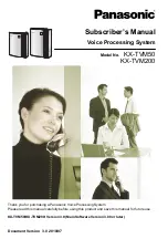 Preview for 1 page of Panasonic KX-TVM50 Manual