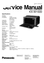 Preview for 1 page of Panasonic KX-W1500 Service Manual