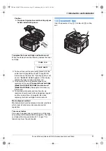 Предварительный просмотр 11 страницы Panasonic KXFLB881 - Network Multifunction Laser... Operating Instructions Manual