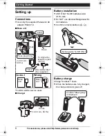 Предварительный просмотр 8 страницы Panasonic KXTG7431 - EXPAND CORDLESS ANS SYS Operating Instructions Manual