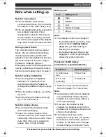 Предварительный просмотр 9 страницы Panasonic KXTG7431 - EXPAND CORDLESS ANS SYS Operating Instructions Manual