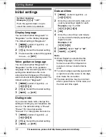 Предварительный просмотр 12 страницы Panasonic KXTG7431 - EXPAND CORDLESS ANS SYS Operating Instructions Manual