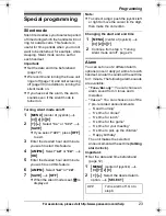 Предварительный просмотр 23 страницы Panasonic KXTG7431 - EXPAND CORDLESS ANS SYS Operating Instructions Manual