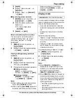 Предварительный просмотр 25 страницы Panasonic KXTG7431 - EXPAND CORDLESS ANS SYS Operating Instructions Manual