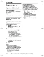 Предварительный просмотр 26 страницы Panasonic KXTG7431 - EXPAND CORDLESS ANS SYS Operating Instructions Manual