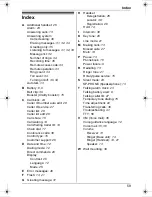 Предварительный просмотр 59 страницы Panasonic KXTG7431 - EXPAND CORDLESS ANS SYS Operating Instructions Manual