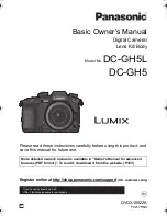 Panasonic Lumix DC-GH5 Basic Owner'S Manual preview