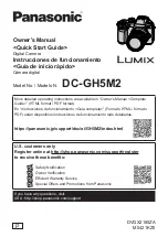 Panasonic Lumix DC-GH5M2 Owner'S Manual preview