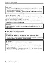 Preview for 8 page of Panasonic Lumix DC-GH5M2 Owner'S Manual