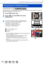 Preview for 106 page of Panasonic LUMIX DC-TZ95D Operating Instructions For Advanced Features