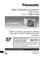 Panasonic Lumix DMC-FH22 Basic Operating Instructions Manual preview