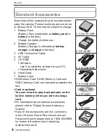 Предварительный просмотр 8 страницы Panasonic Lumix DMC-FH22 Basic Operating Instructions Manual