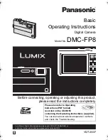 Panasonic Lumix DMC-FP8 Operating Instructions Manual preview