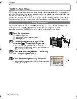 Preview for 14 page of Panasonic Lumix DMC-FP8 Operating Instructions Manual