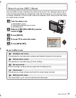 Preview for 17 page of Panasonic LUMIX DMC-FS12 Basic Operating Instructions Manual