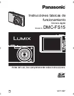 Panasonic Lumix DMC-FS15 Instrucciones De Funcionamiento preview
