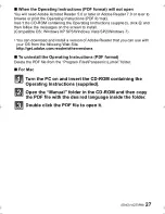 Preview for 27 page of Panasonic Lumix DMC-FS22 Basic Operating Instructions Manual