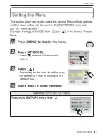 Preview for 17 page of Panasonic Lumix DMC-FS33 Basic Operating Instructions Manual