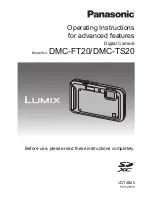 Предварительный просмотр 1 страницы Panasonic Lumix DMC-FT20 Operating Instructions Manual