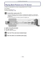 Предварительный просмотр 114 страницы Panasonic Lumix DMC-FT20 Operating Instructions Manual