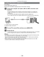 Предварительный просмотр 120 страницы Panasonic Lumix DMC-FT20 Operating Instructions Manual