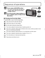 Предварительный просмотр 17 страницы Panasonic Lumix DMC-FT25 Basic Operating Instructions Manual