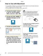 Предварительный просмотр 24 страницы Panasonic Lumix DMC-FX100 Connecting Manual