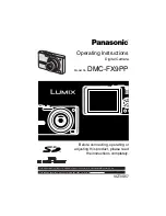 Panasonic Lumix DMC-FX9 Operating Instructions Manual preview
