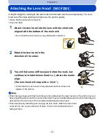 Preview for 17 page of Panasonic Lumix DMC-FZ200 Owner'S Manual