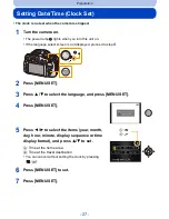 Preview for 27 page of Panasonic Lumix DMC-FZ200 Owner'S Manual