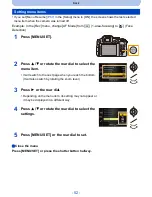 Preview for 52 page of Panasonic Lumix DMC-FZ200 Owner'S Manual