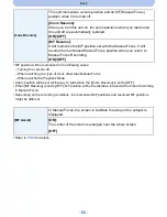 Preview for 62 page of Panasonic Lumix DMC-FZ200 Owner'S Manual