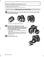 Preview for 14 page of Panasonic Lumix DMC-G3 Basic Owner'S Manual