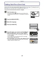 Preview for 28 page of Panasonic Lumix DMC-G3 Owner'S Manual