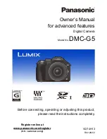 Panasonic Lumix DMC-G5 Owner'S Manual preview