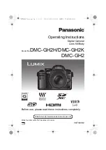 Panasonic Lumix DMC-GH2EB Operating Instructions Manual preview