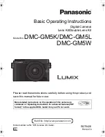 Panasonic LUMIX DMC-GM5K Basic Operating Instructions Manual preview