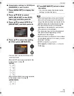 Preview for 73 page of Panasonic Lumix DMC-L10 Operating Instructions Manual