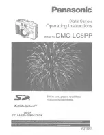 Panasonic Lumix DMC-LC5 User Manual preview