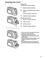 Preview for 17 page of Panasonic Lumix DMC-LC5 User Manual