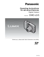 Предварительный просмотр 1 страницы Panasonic Lumix DMC-LS5 Operating Instructions Manual