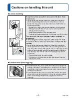 Предварительный просмотр 4 страницы Panasonic Lumix DMC-LS5 Operating Instructions Manual