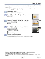 Предварительный просмотр 25 страницы Panasonic Lumix DMC-LS5 Operating Instructions Manual