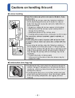 Preview for 4 page of Panasonic Lumix DMC-LS6 Owner'S Manual