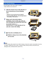 Preview for 11 page of Panasonic Lumix DMC-SZ5 Owner'S Manual