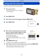 Preview for 23 page of Panasonic Lumix DMC-SZ5 Owner'S Manual