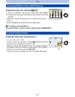 Preview for 37 page of Panasonic Lumix DMC-SZ5 Owner'S Manual