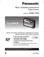 Panasonic Lumix DMC-TS2 Basic Operating Instructions Manual preview