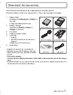 Предварительный просмотр 7 страницы Panasonic Lumix DMC-TS5 Basic Operating Instructions Manual